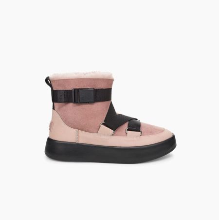 UGG Classic Boom Buckle - Boots Dame - Rosa (NO-F416)